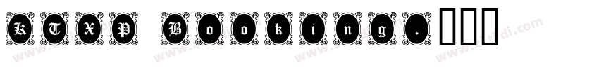 KTXP Booking字体转换